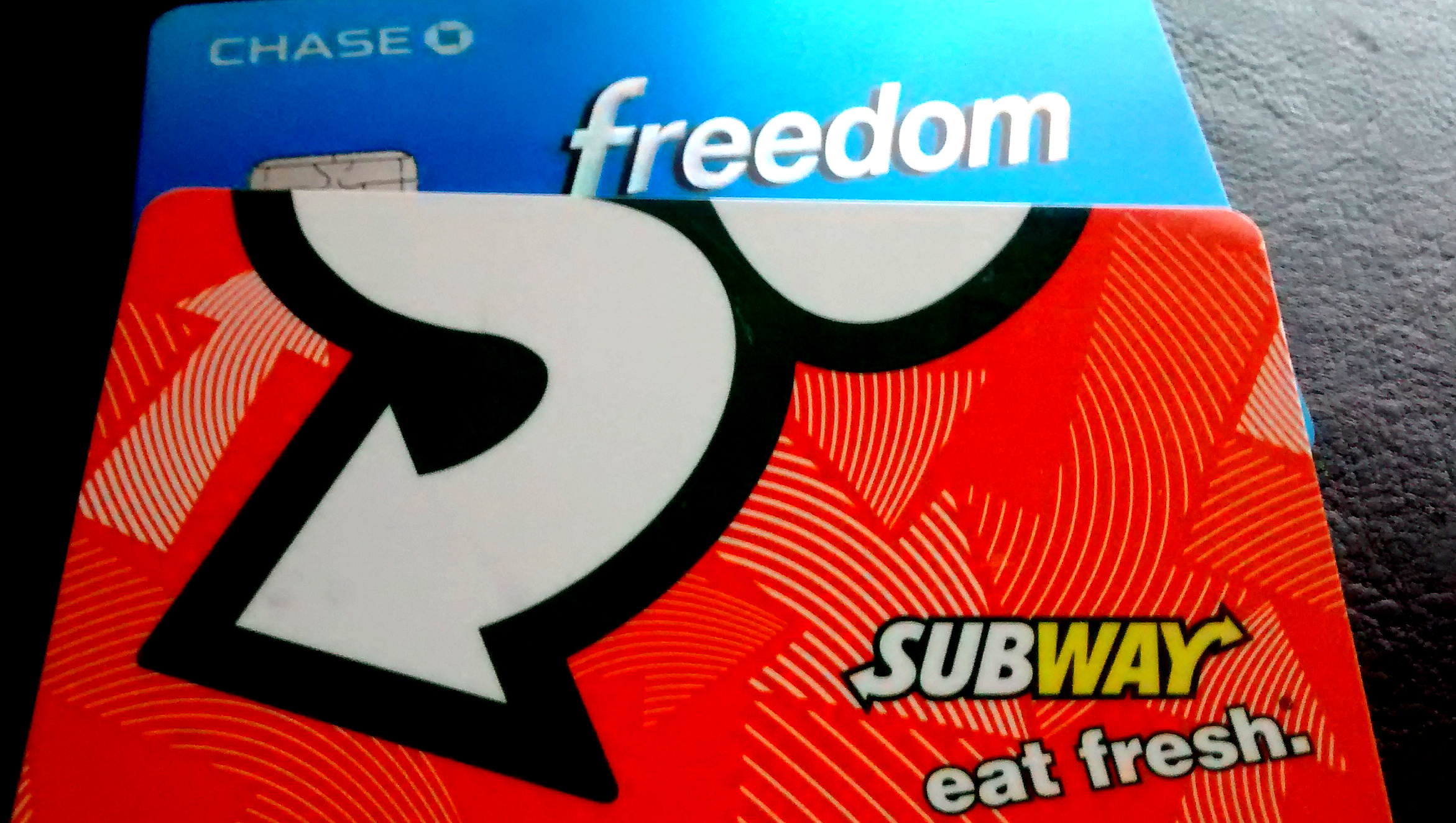 Chase Freedom and Subway Rewards