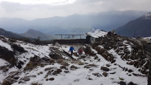 view from Lamjura Pass