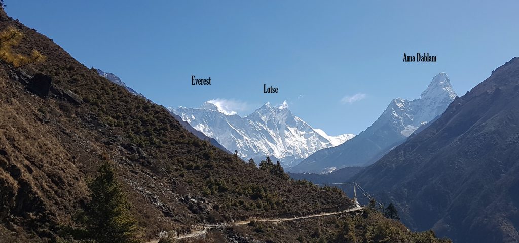 Everest, Lotse, and Ama Dablam